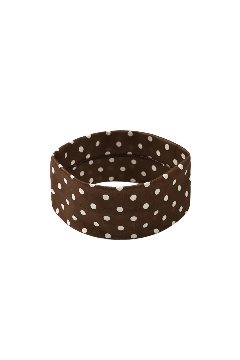 Polka dot haarband bruin