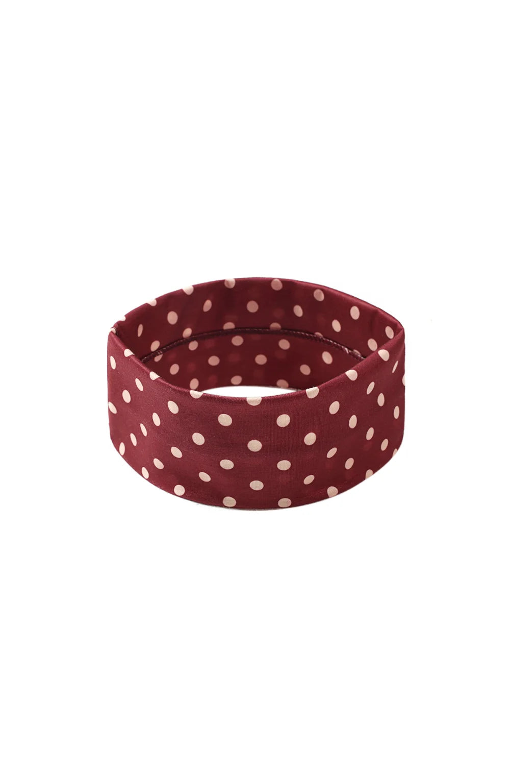 Polka dot haarband bordeaux