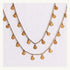 Dames ketting met muntjes – lange layered necklace, waterproof en hypoallergeen