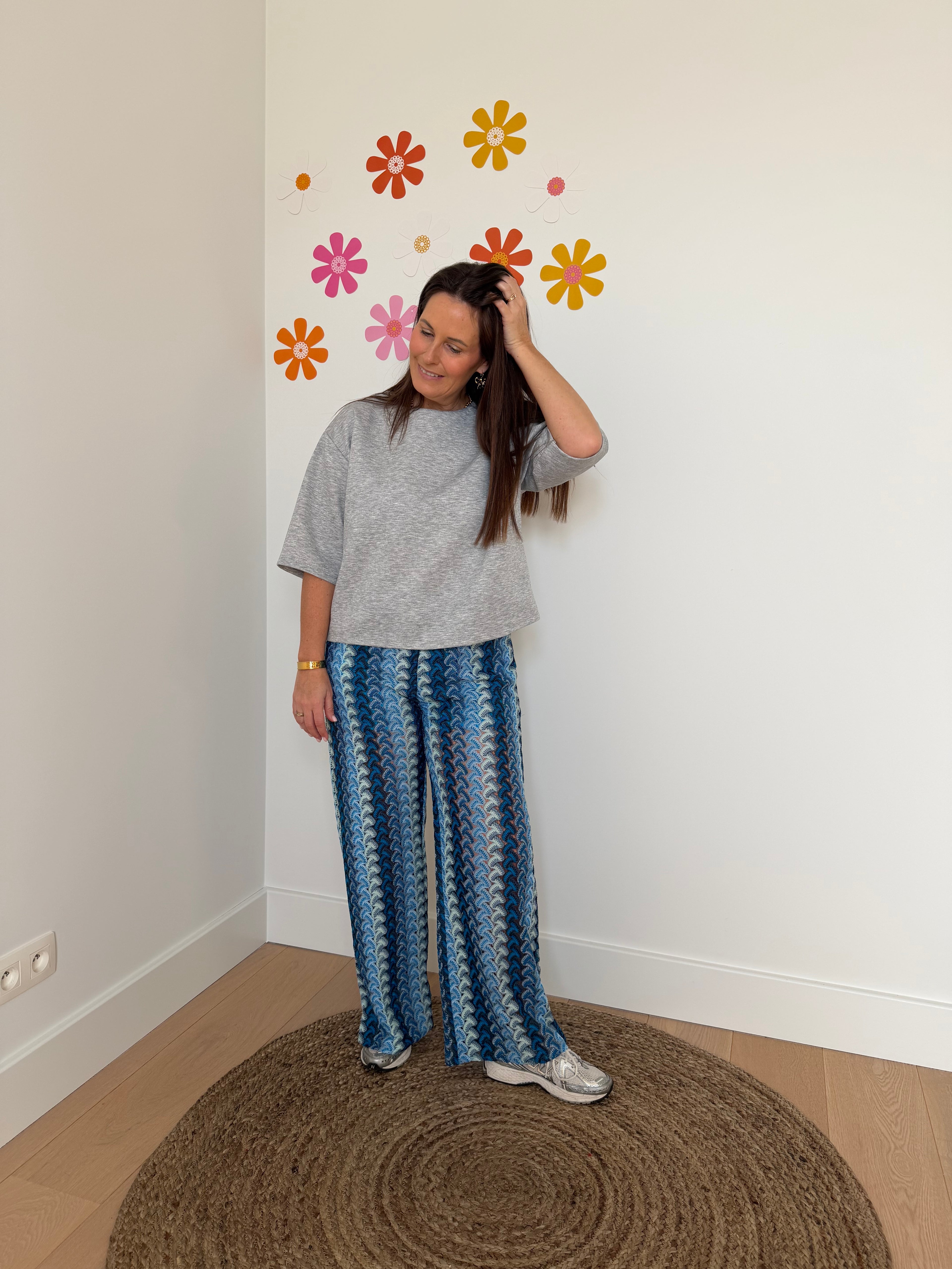 Grijze basic t-shirt - My Dressing