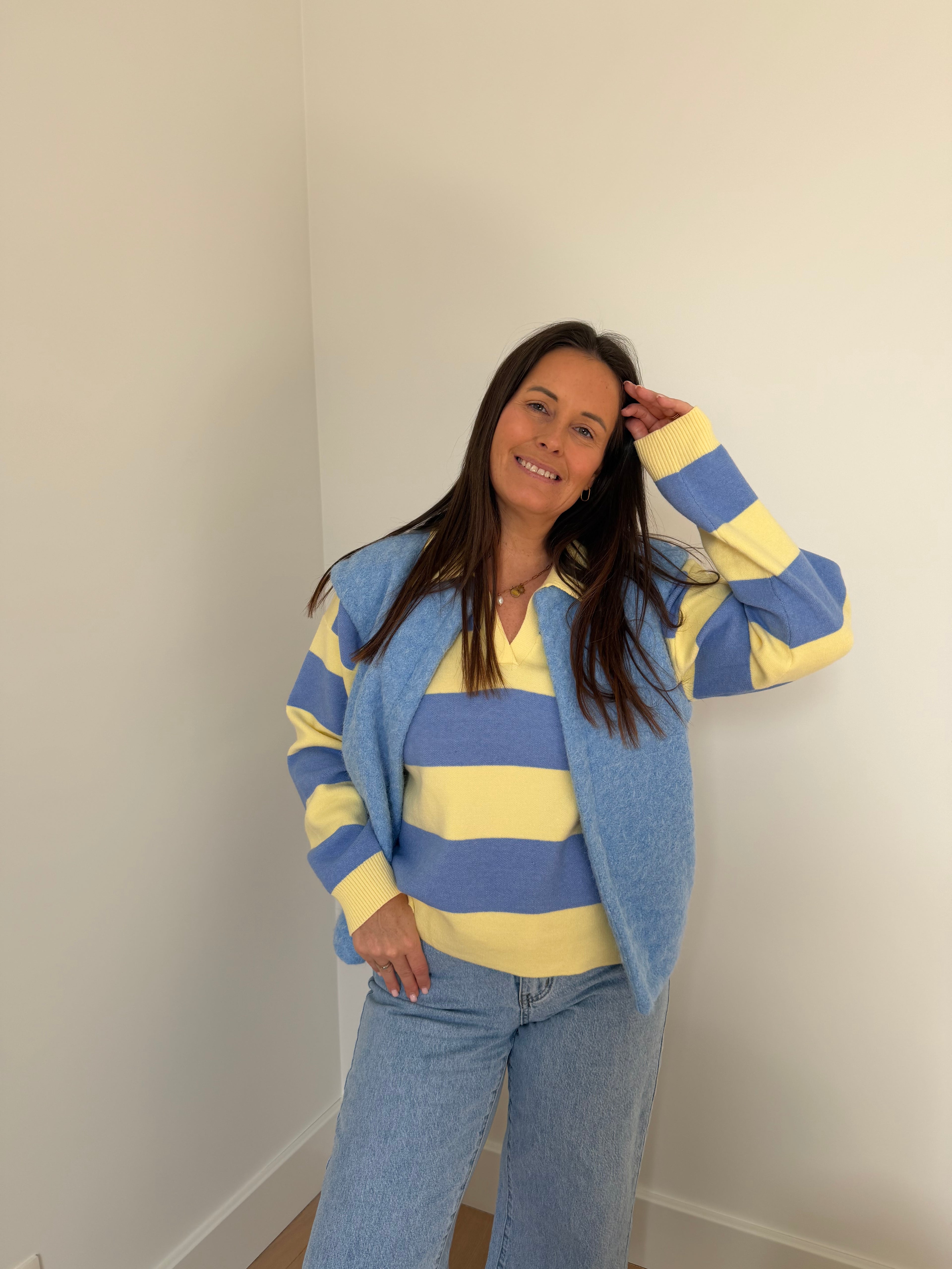 Gilet lichtblauw - My Dressing