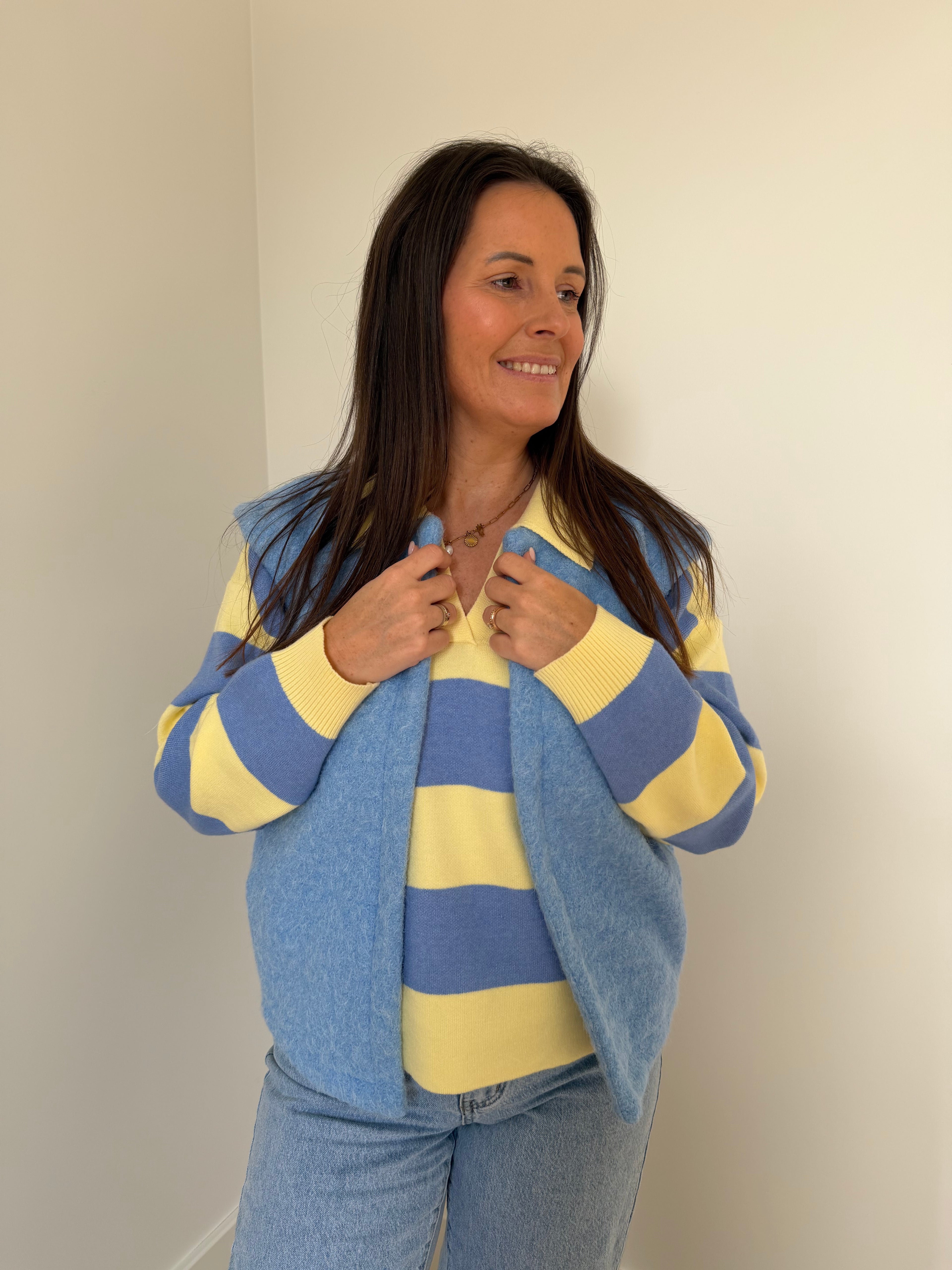 Gilet lichtblauw - My Dressing