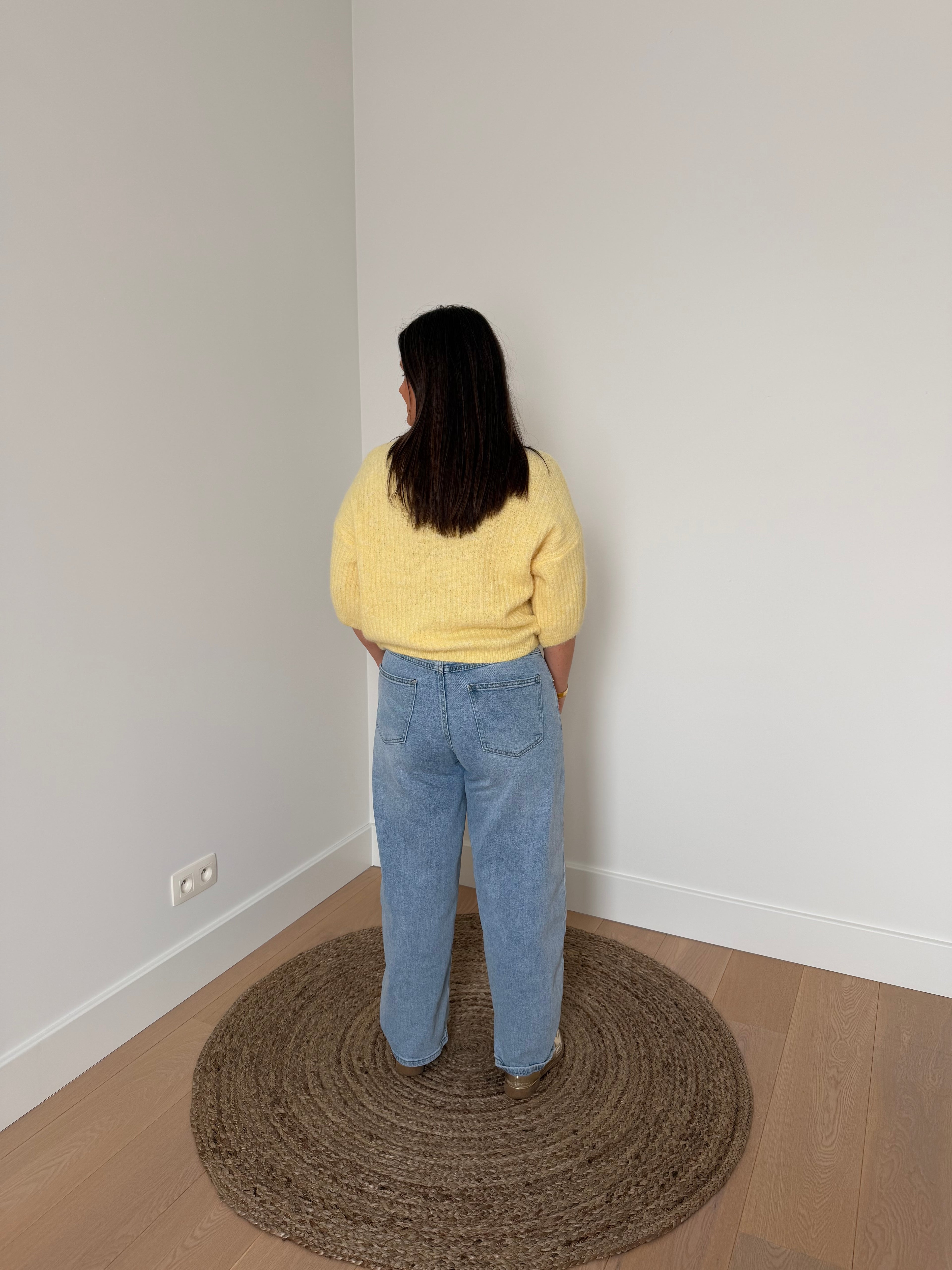 lichtblauwe high waist balloon jeans - My Dressing