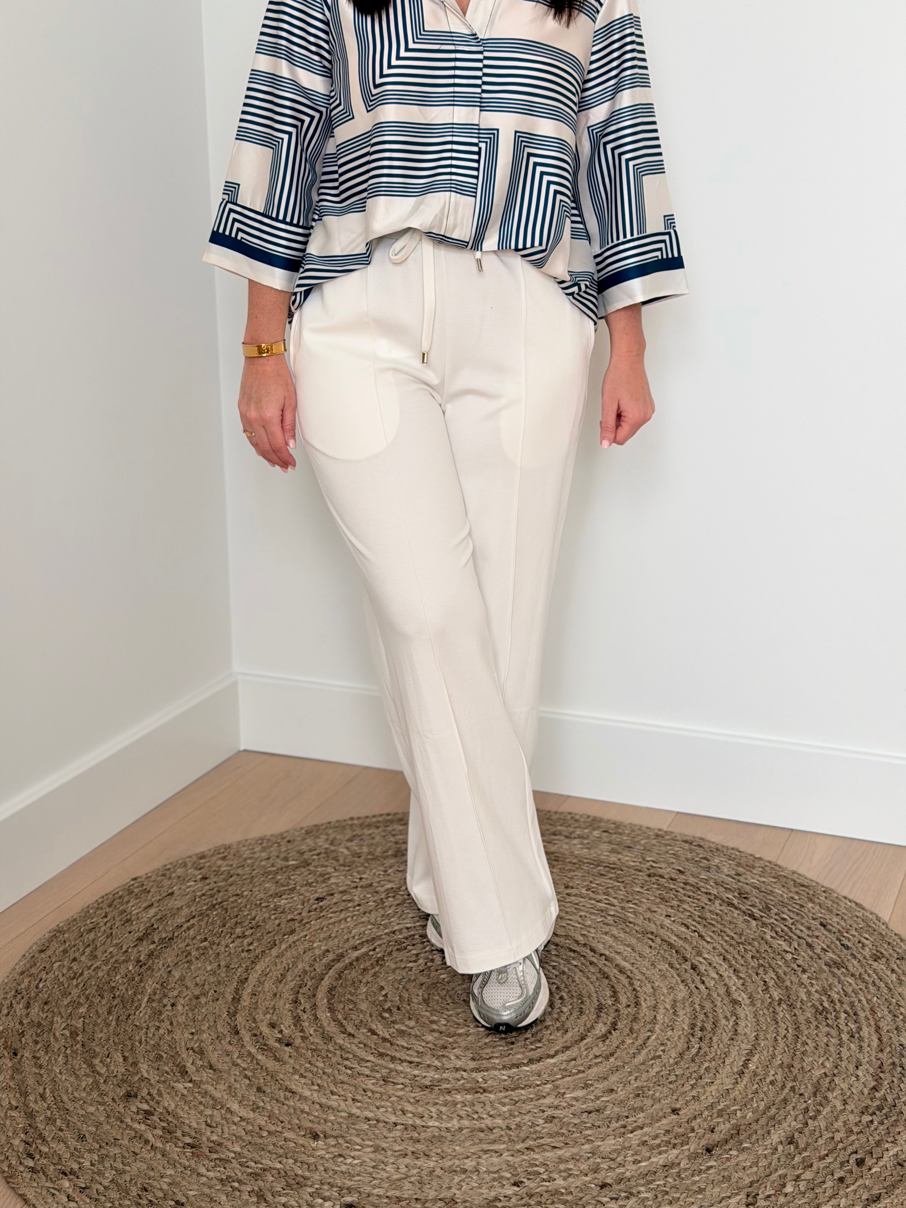 Geklede witte joggingbroek - My Dressing