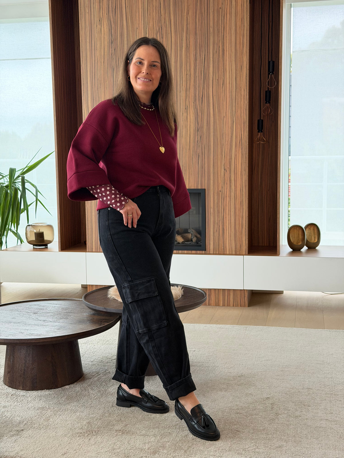 Charly sweater burgundy