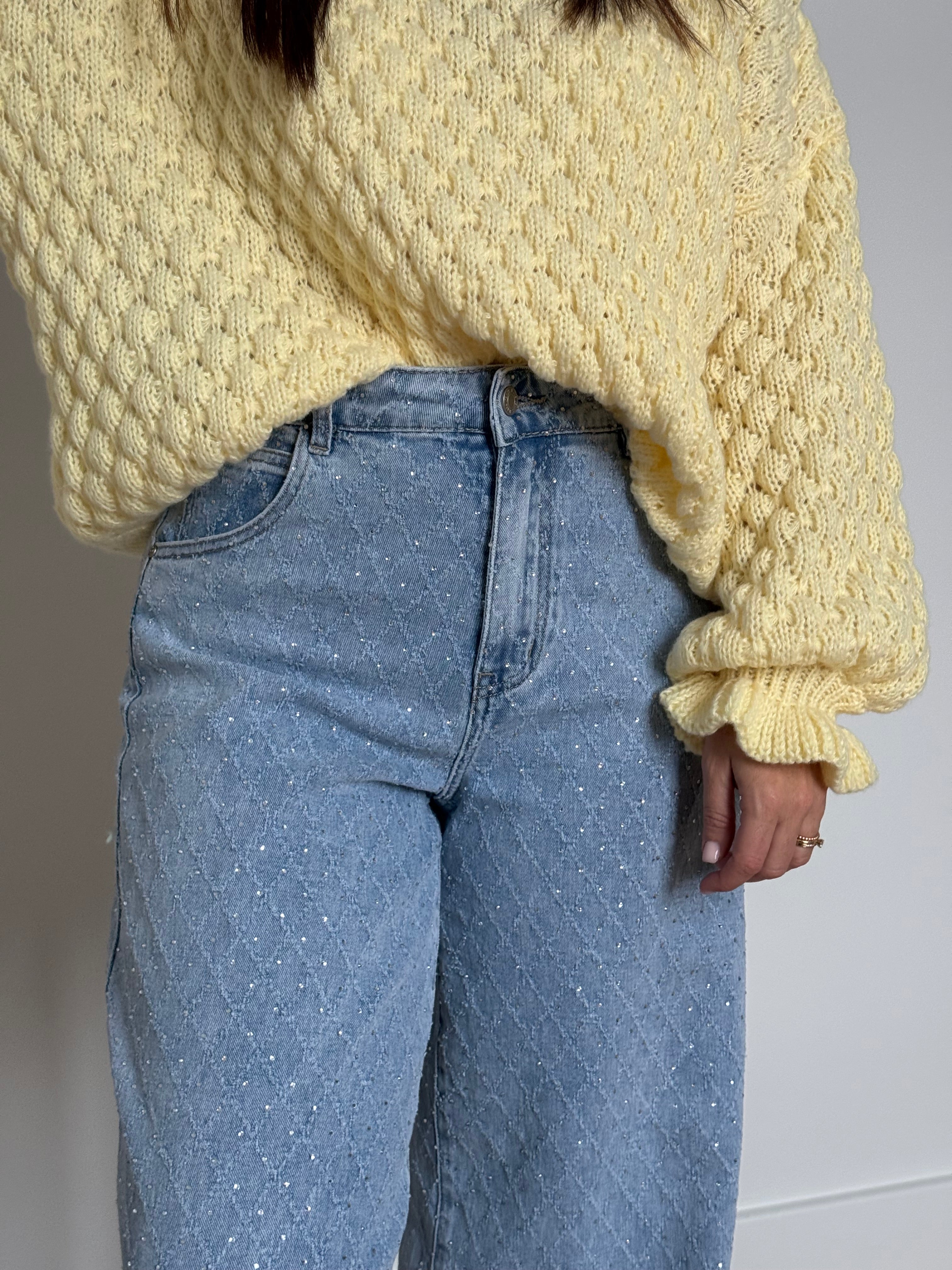 Barrel/balloon jeans met strass - My Dressing