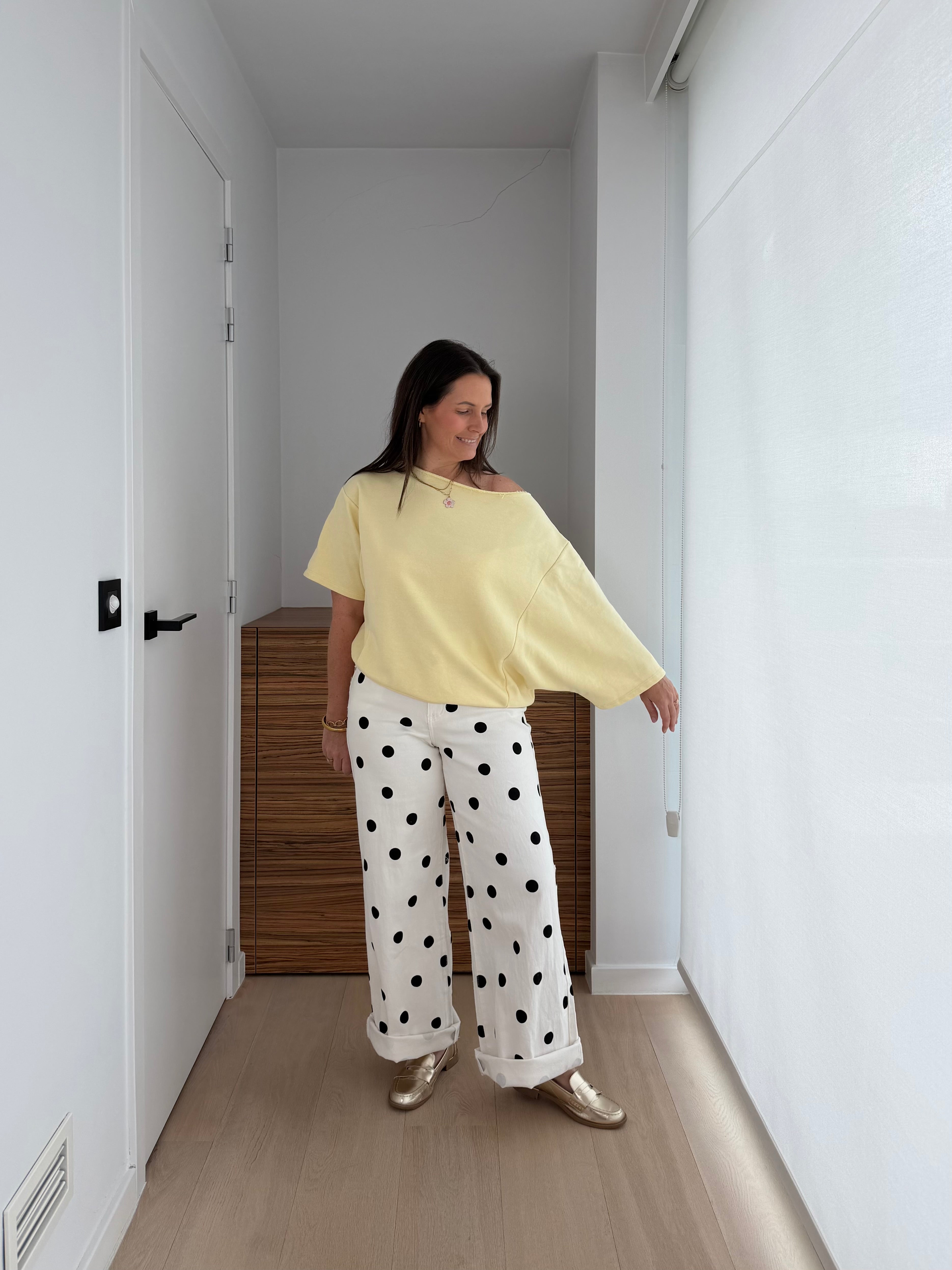 Off shoulder sweater voor dames in zachte grijze stof