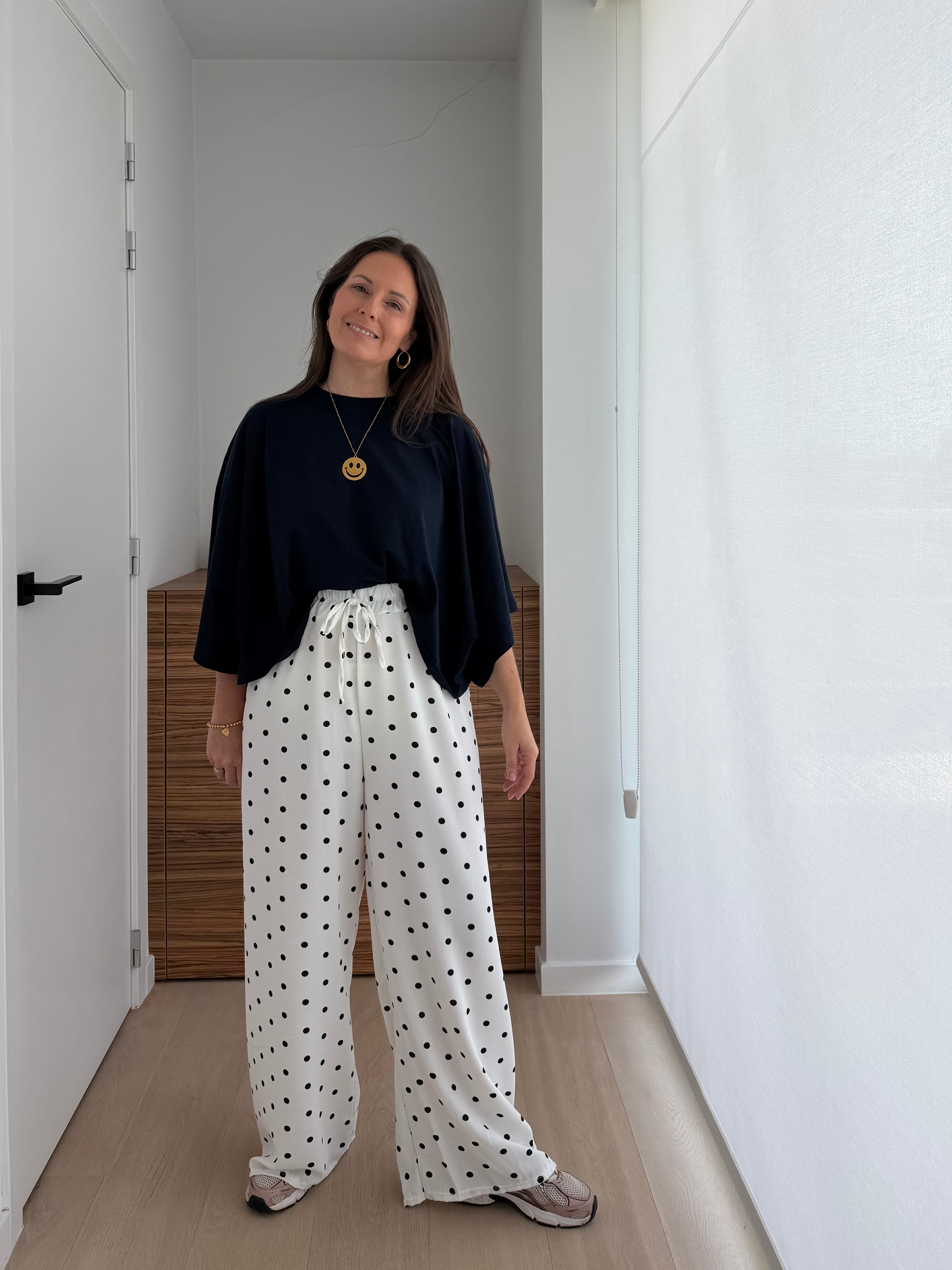 Marine oversized t-shirt met korte mouwen - My Dressing