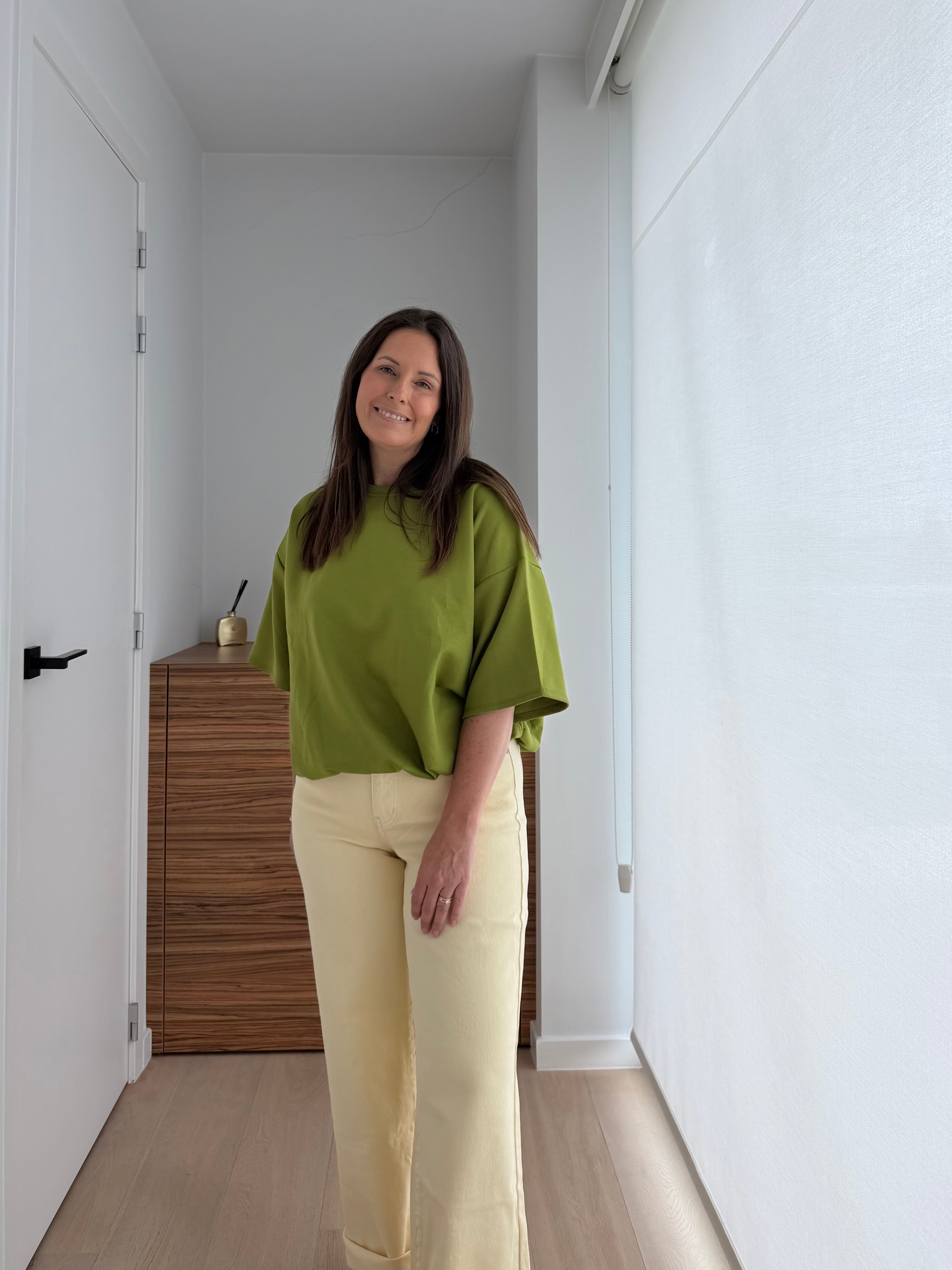 Oversized t-shirt met 3/4de mouwen - My Dressing