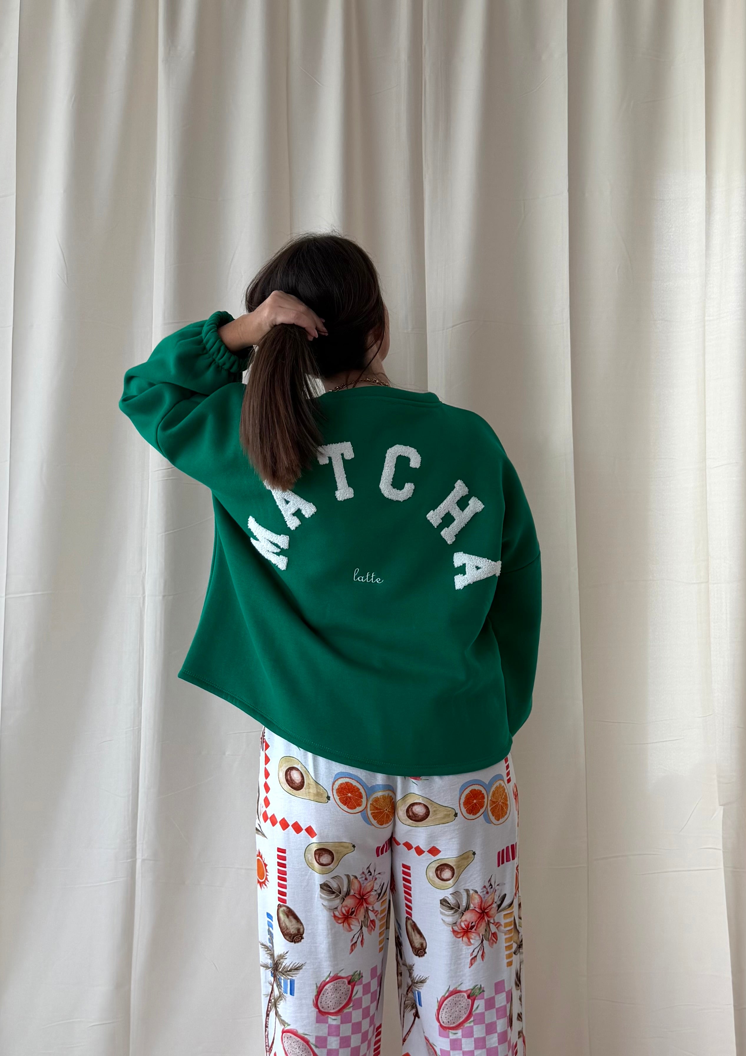 Groene sweater matcha - My Dressing