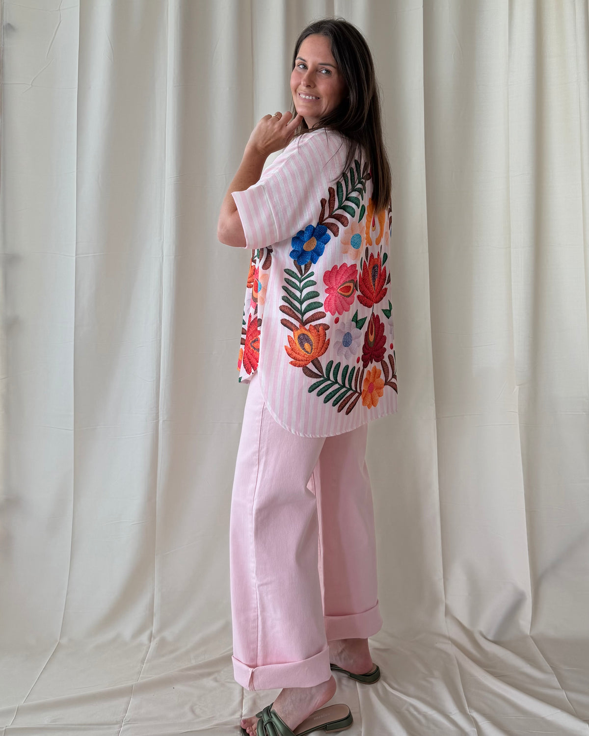 Fiore blouse roze