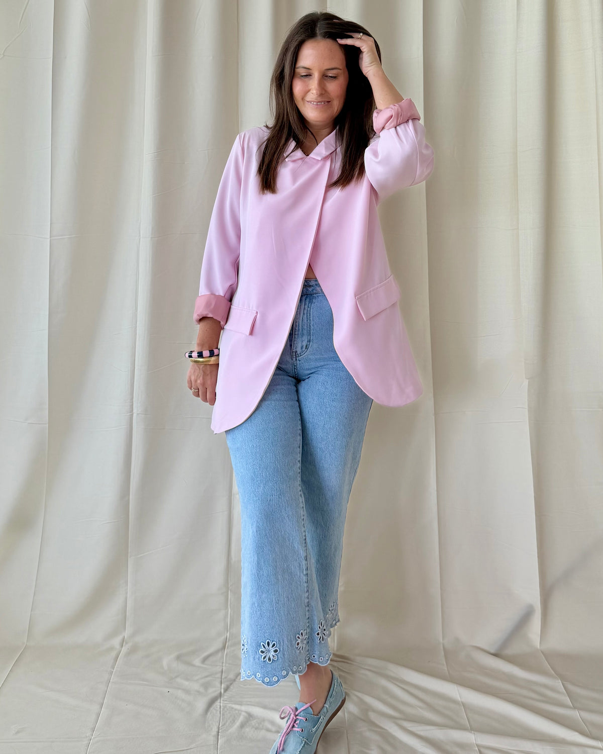 Effortles blazer roze