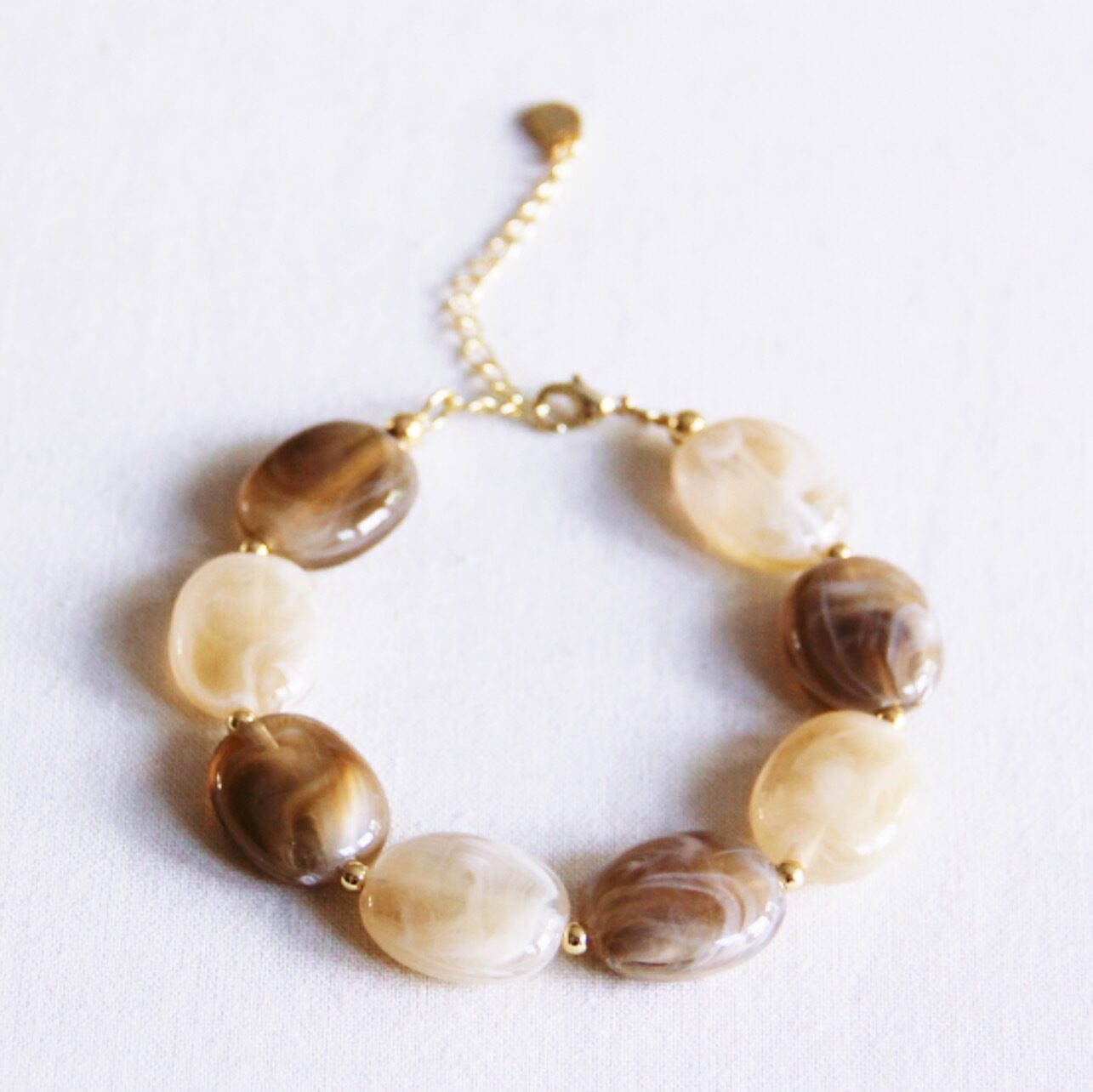 Oval bead bracelet