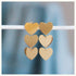 Statement earrings 3 hearts Bazou