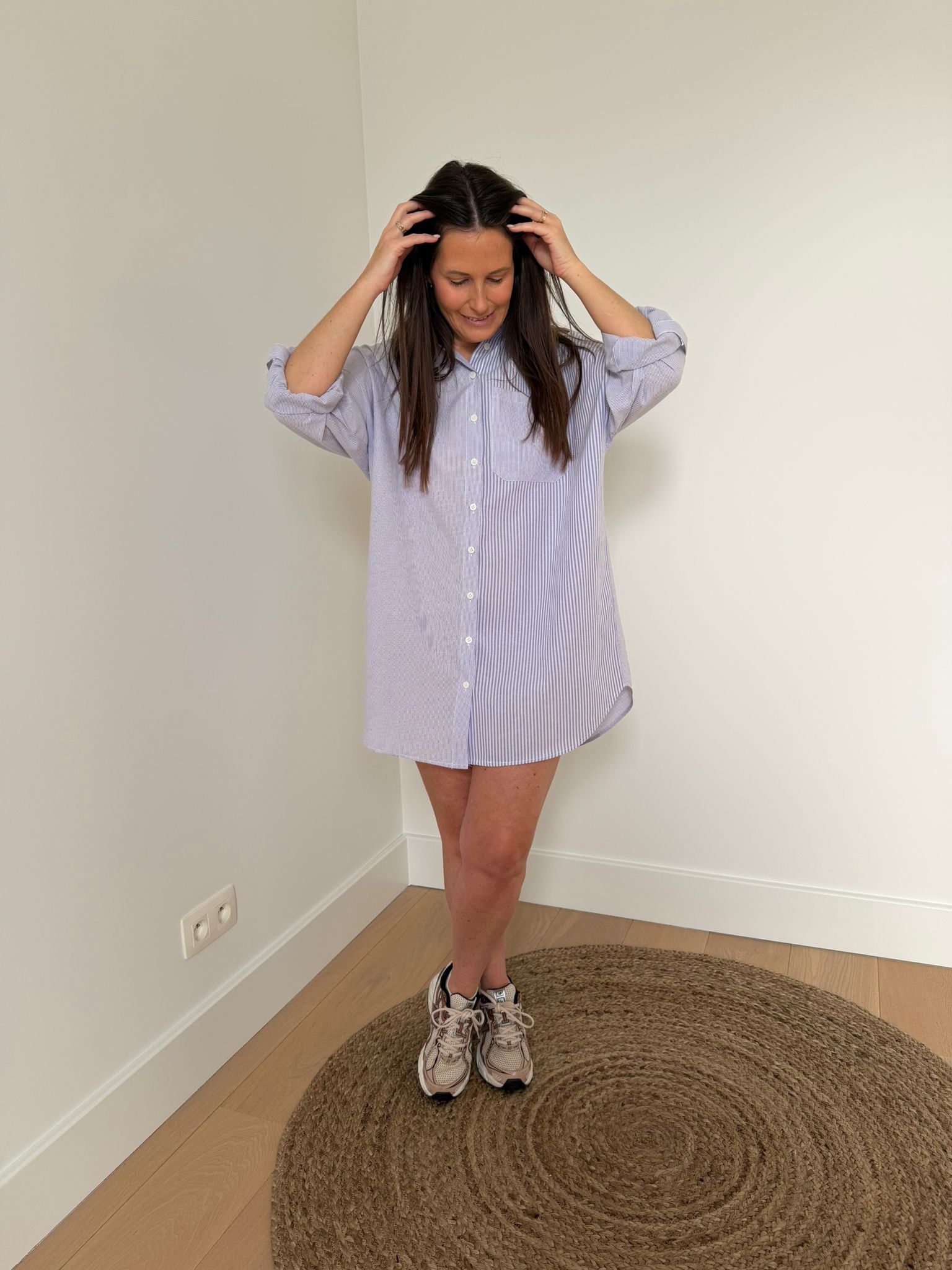 Lila gestreepte jurk - My Dressing
