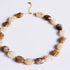 XL kralen ketting dames – opvallende resin statement necklace met stainless steel slotje bij My Dressing