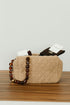 Teddy toilettas – zachte make-up tas met diamantstructuur en cosy teddy materiaal bij My Dressing