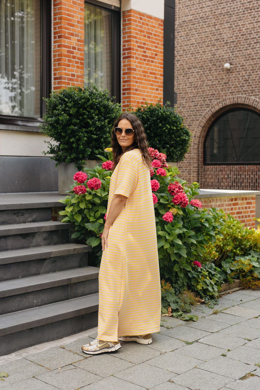Sunset stripes dress