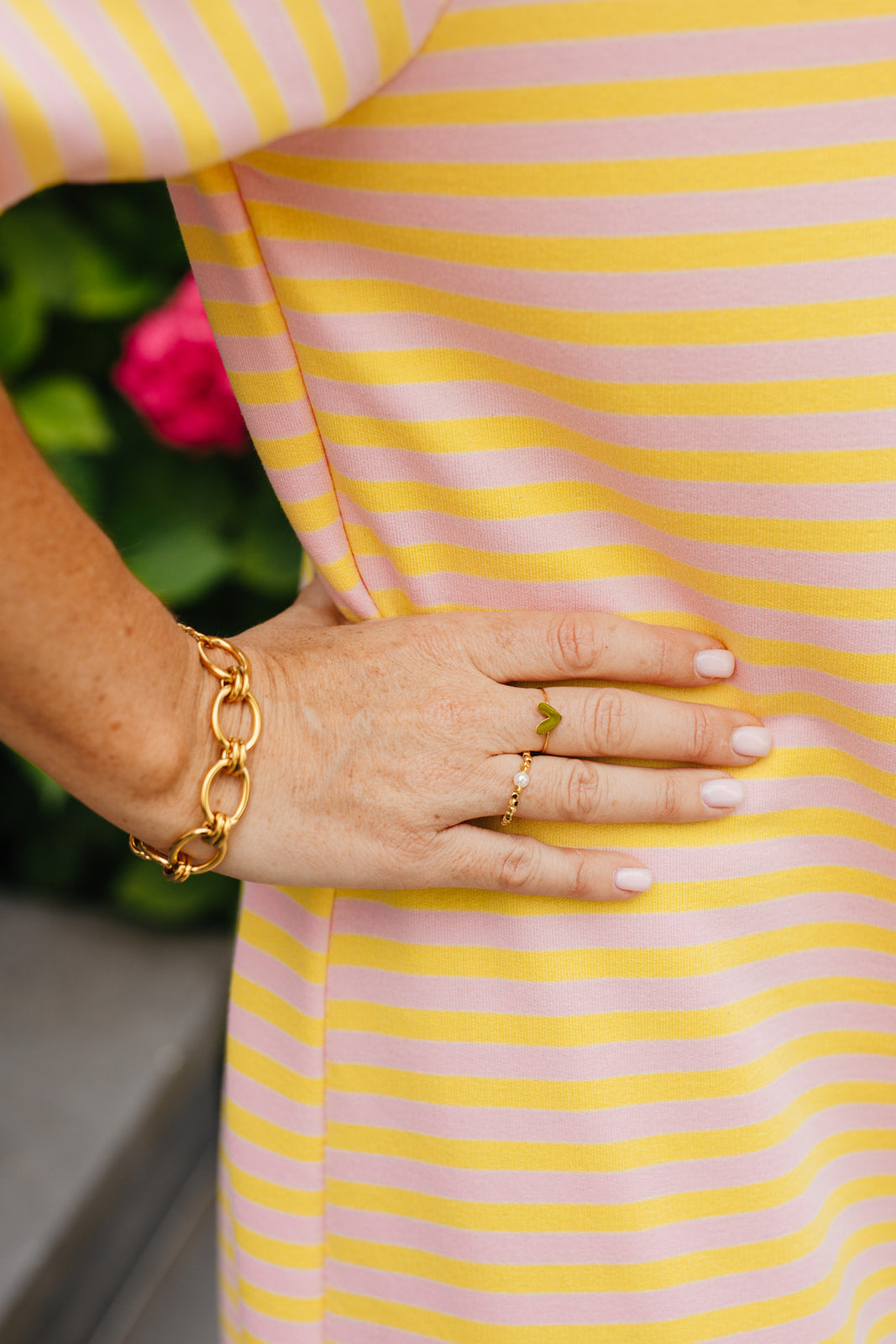 Sunset stripes dress