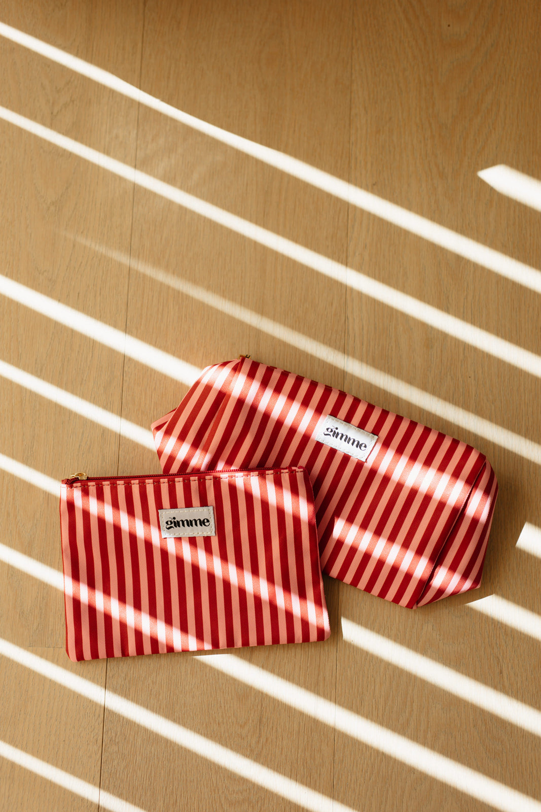 Stripe make up bag