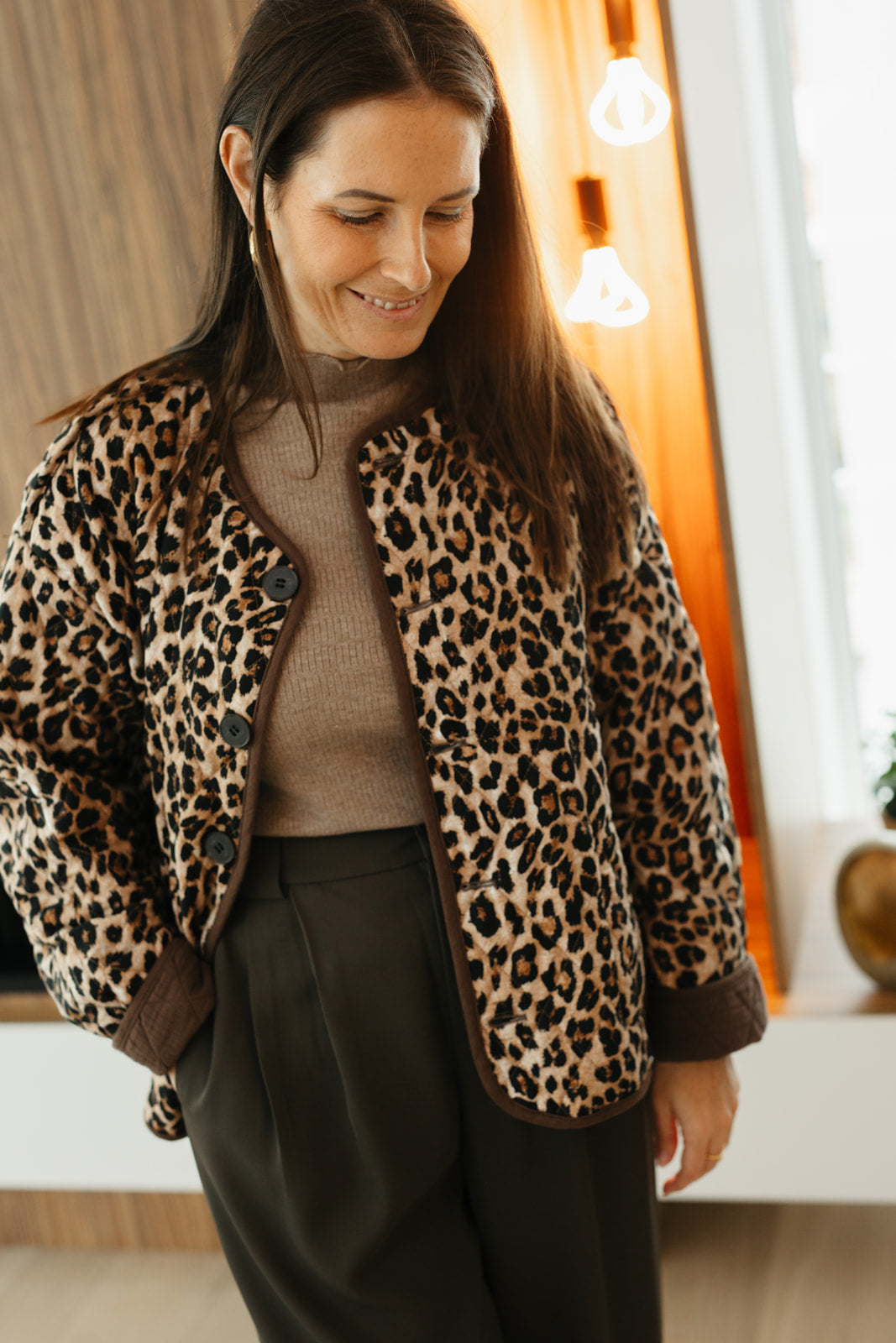 Leopard reversible jacket – dames jasje met dubbele look, stijlvol en praktisch
