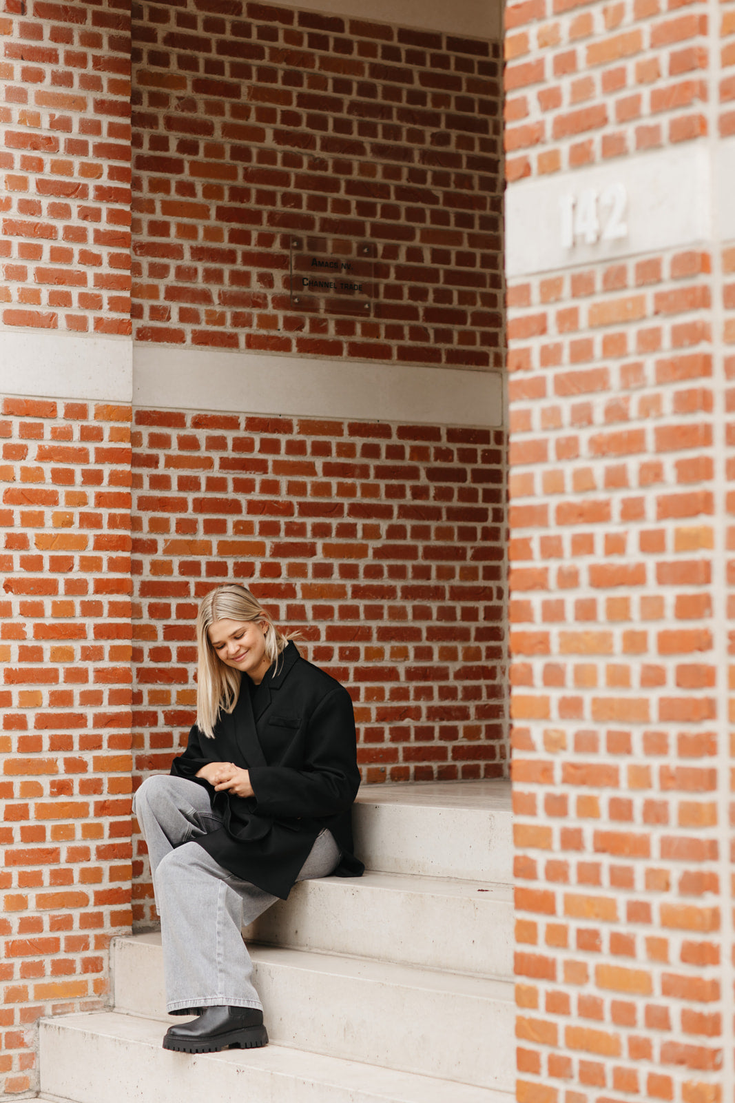 Oversized damesblazer – relaxed fit blazer, makkelijk te combineren met broek, rok of kleedje