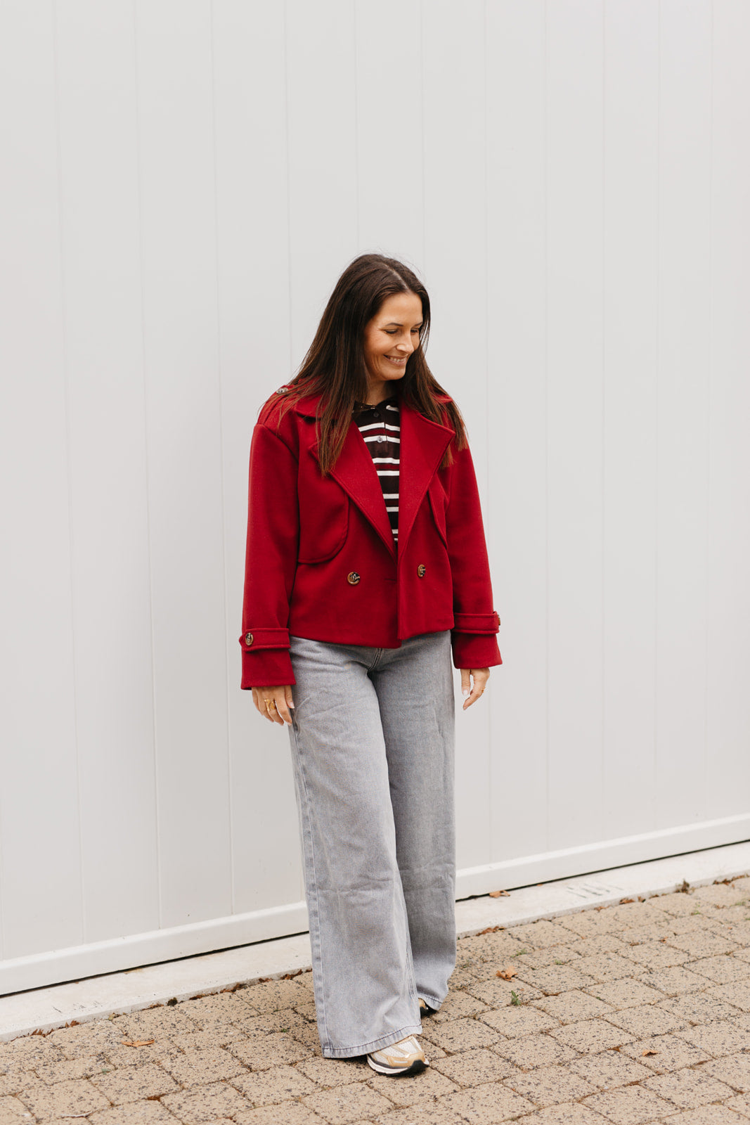 Stijlvol cropped jasje – korte herfstjas met wolvoering, ideaal voor casual en chique looks
