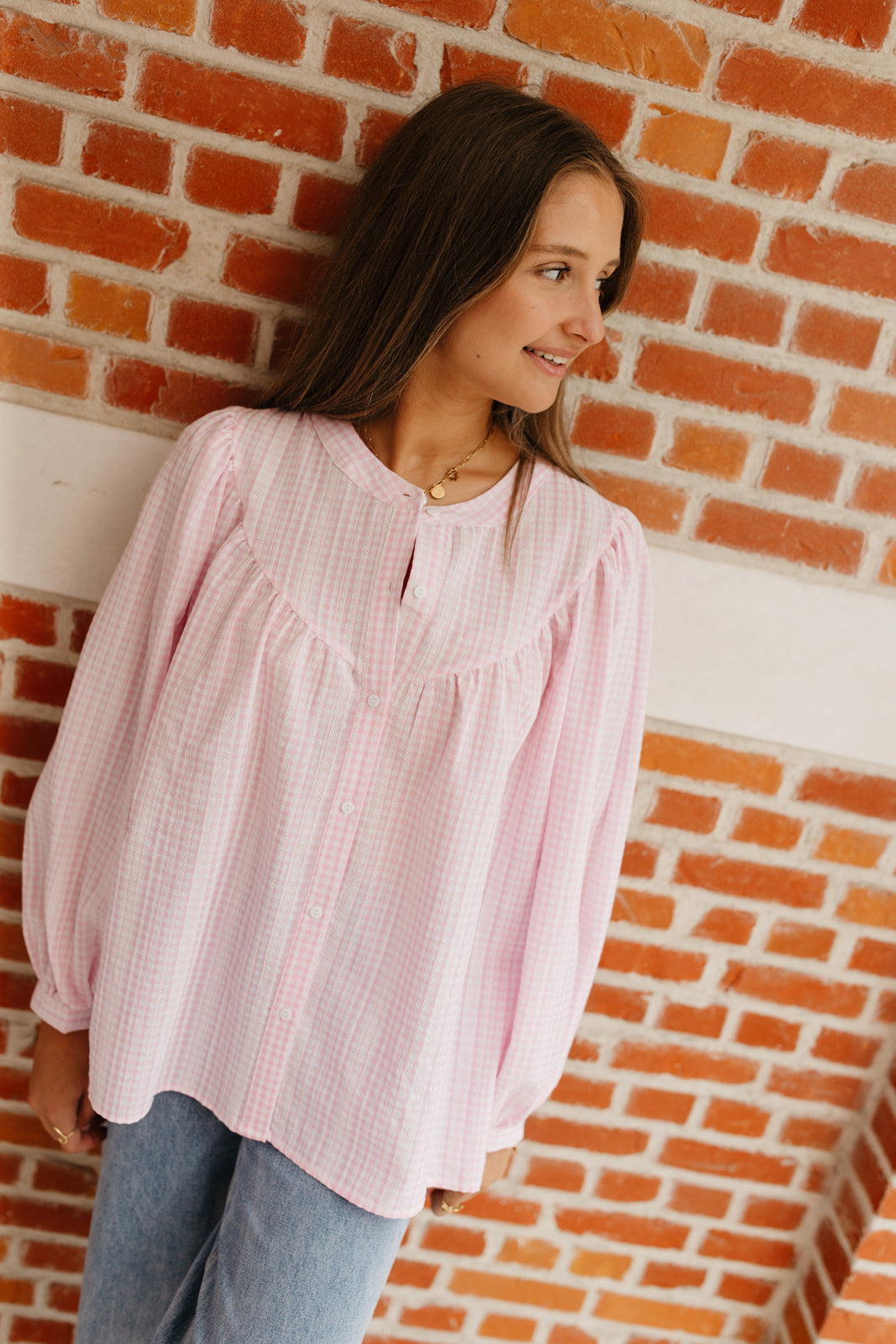 Pink glow blouse