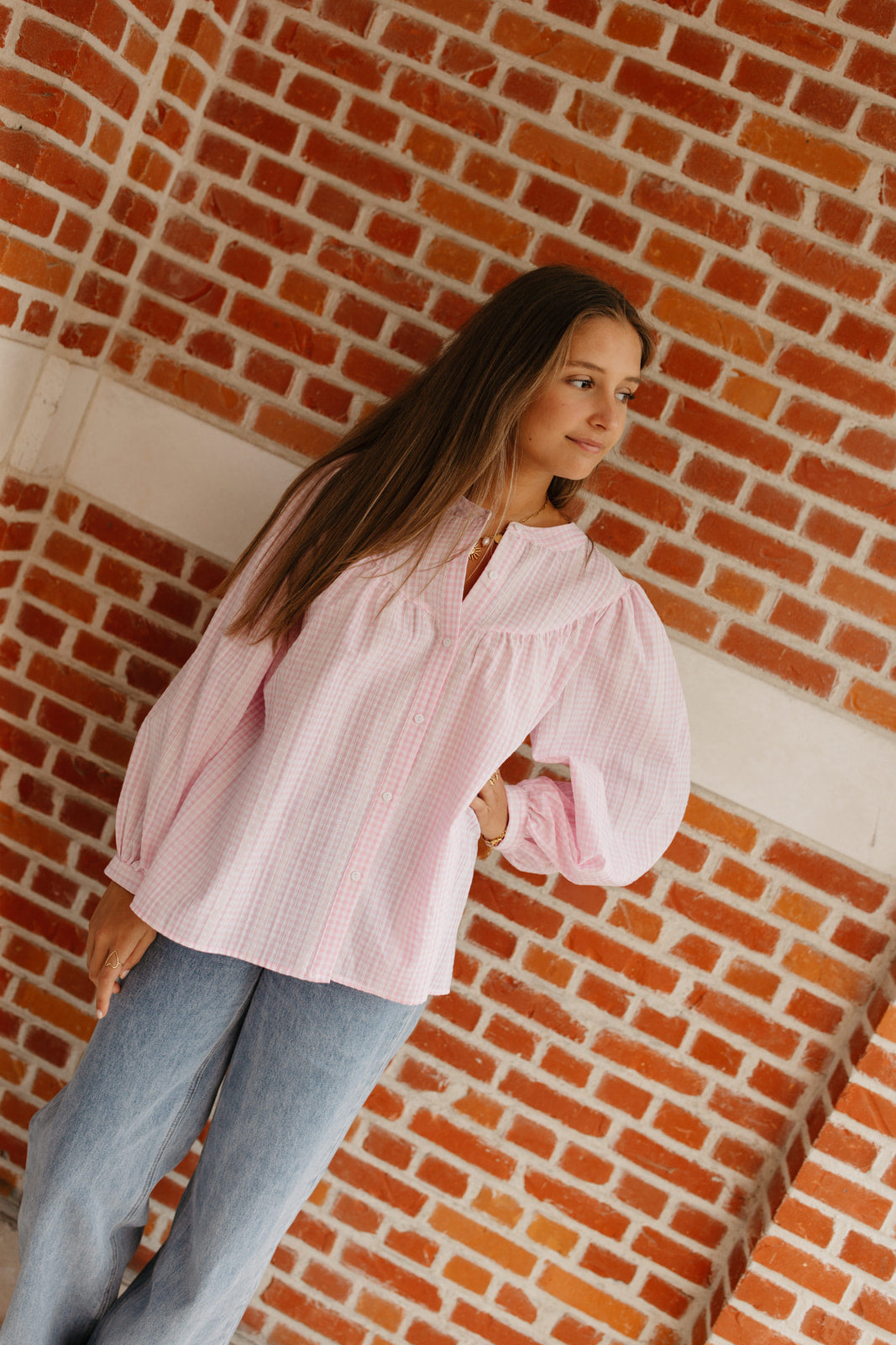 Pink glow blouse