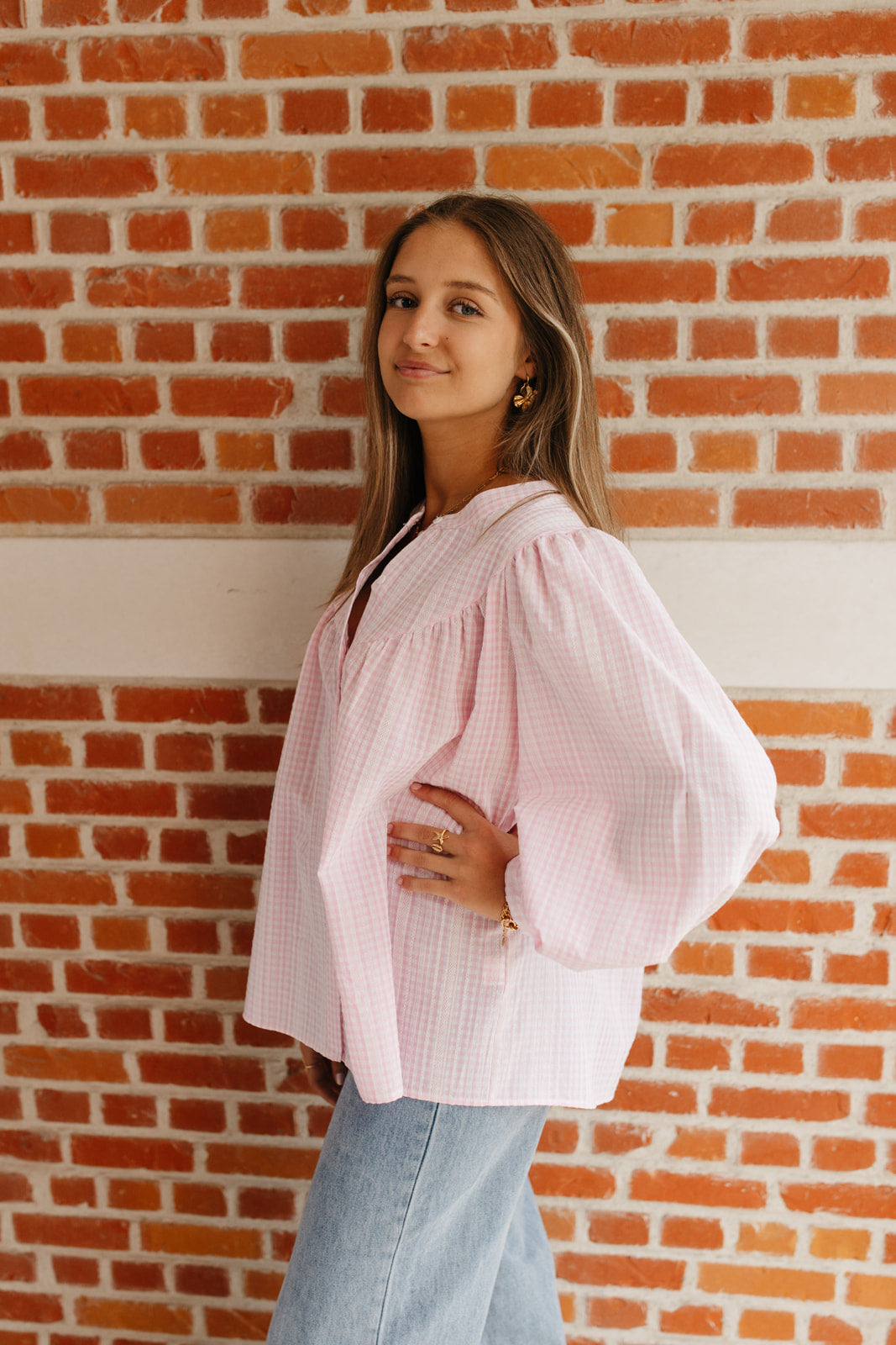 Pink glow blouse