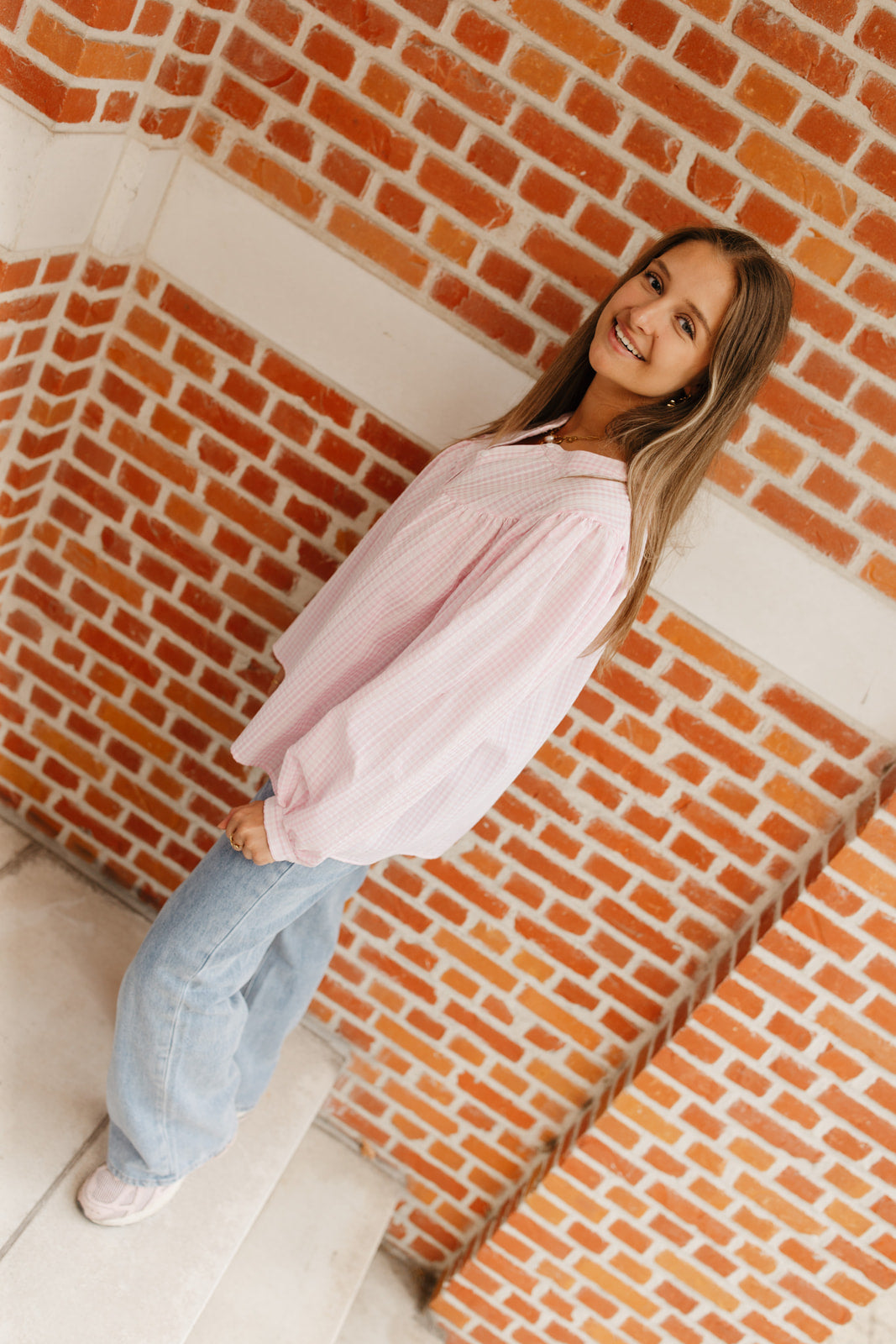 Pink glow blouse