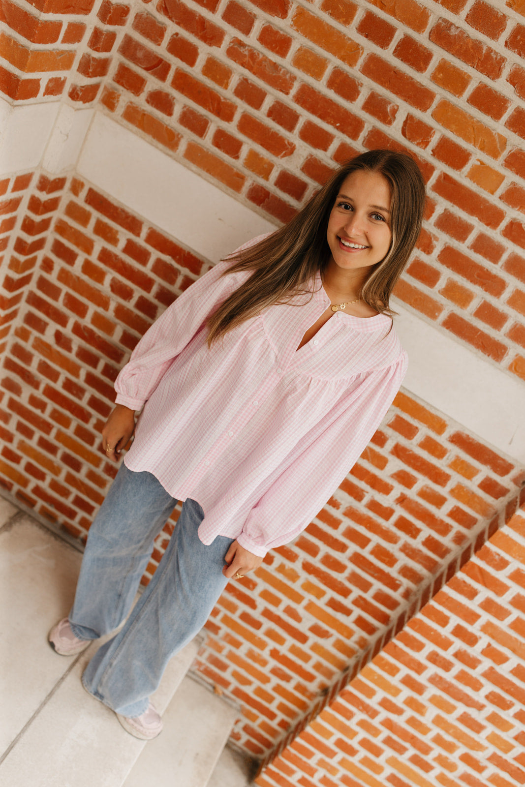 Pink glow blouse