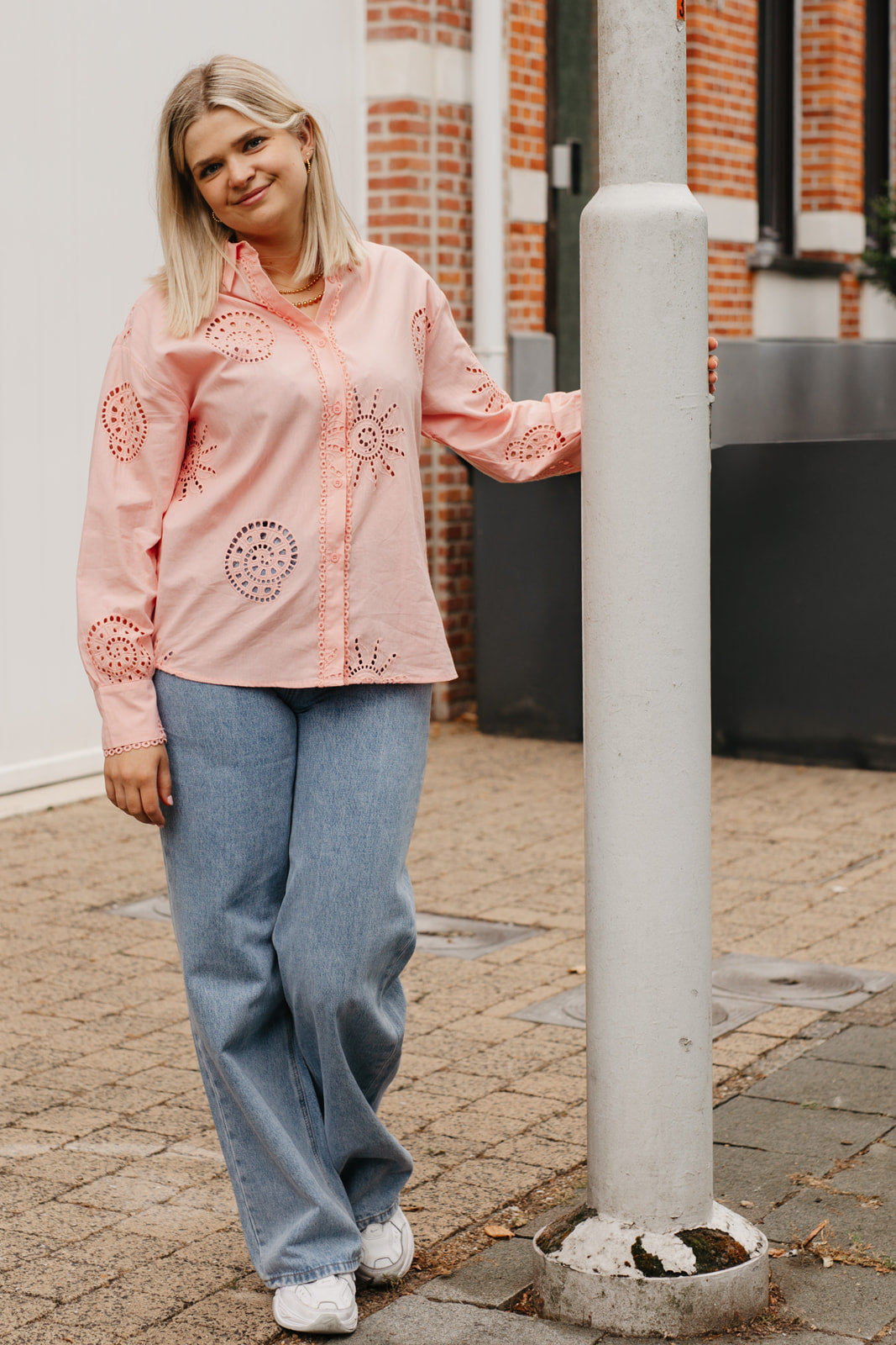 Blush blouse