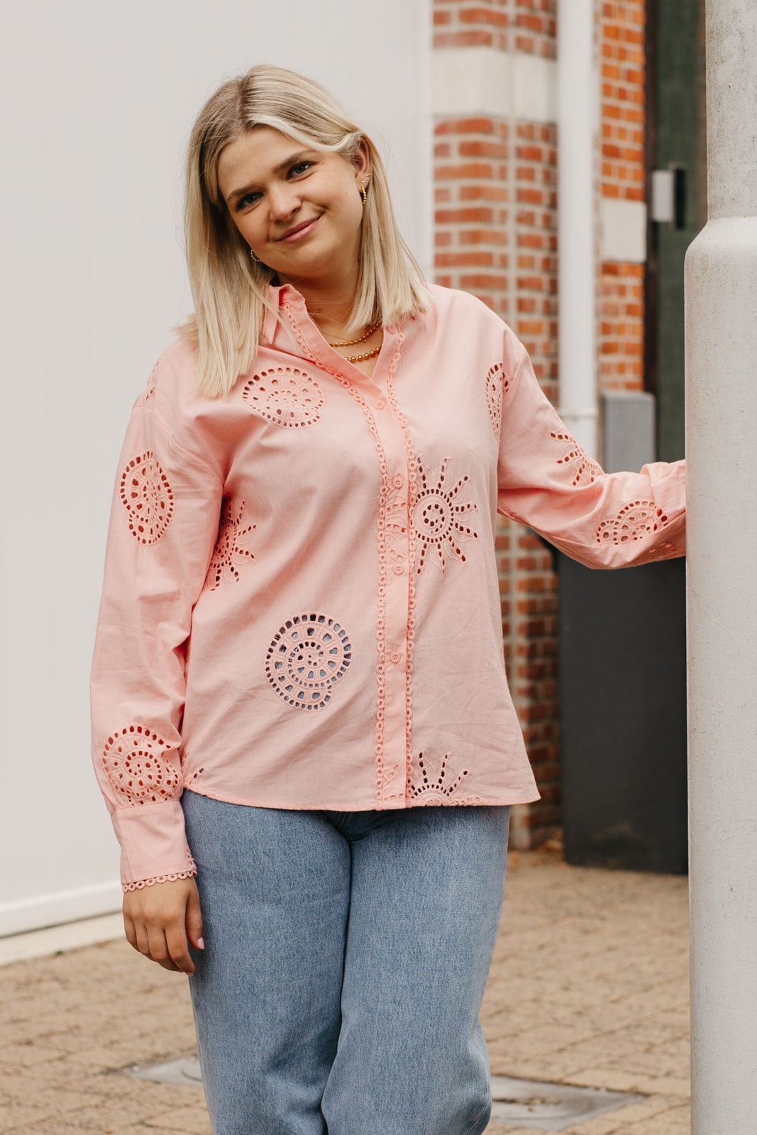 Blush blouse