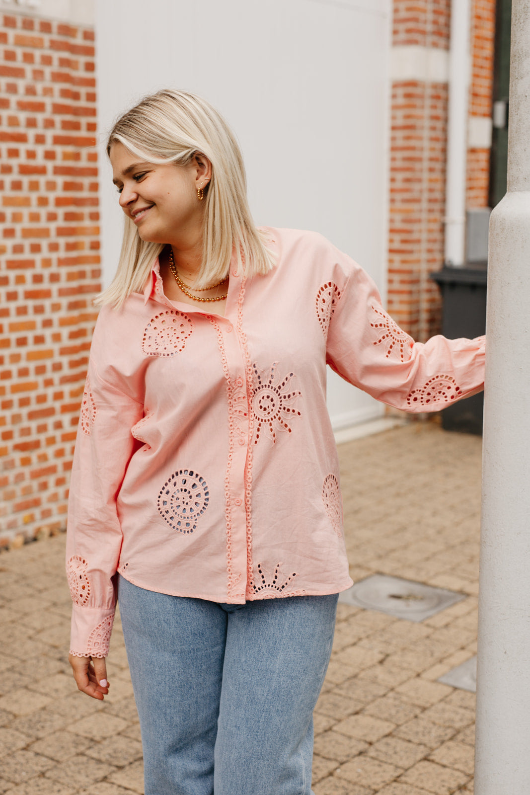 Blush blouse