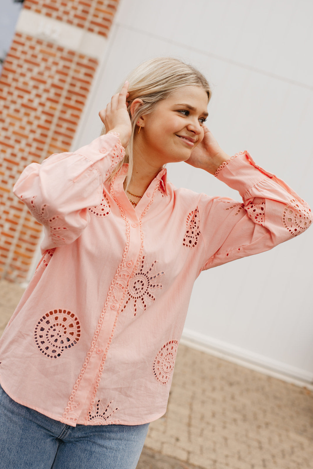 Blush blouse