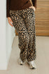 Leopard broek dames – losse luipaardprint broek met elastische tailleband bij My Dressing
