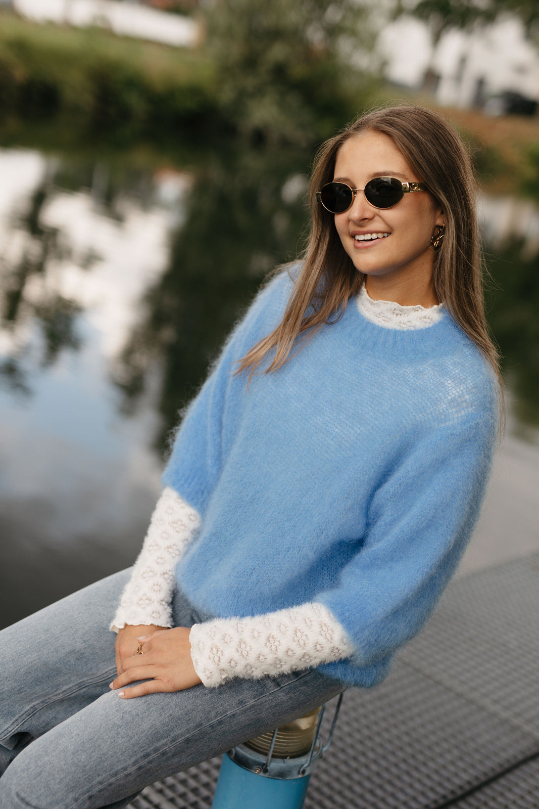 Knitwear dames – lichte trui met 3/4 mouwen, ideaal voor casual of classy outfits