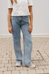 Lichtblauwe wide jeans dames – high-waist denim met wijde pijpen en authentieke look bij My Dressing