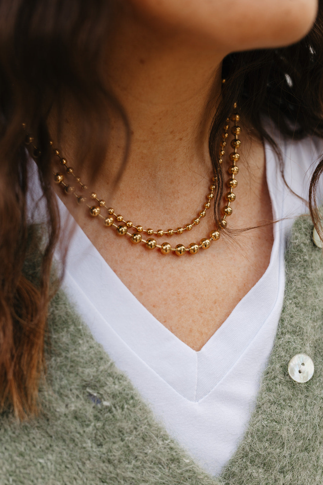 Ballchain necklace Bazou