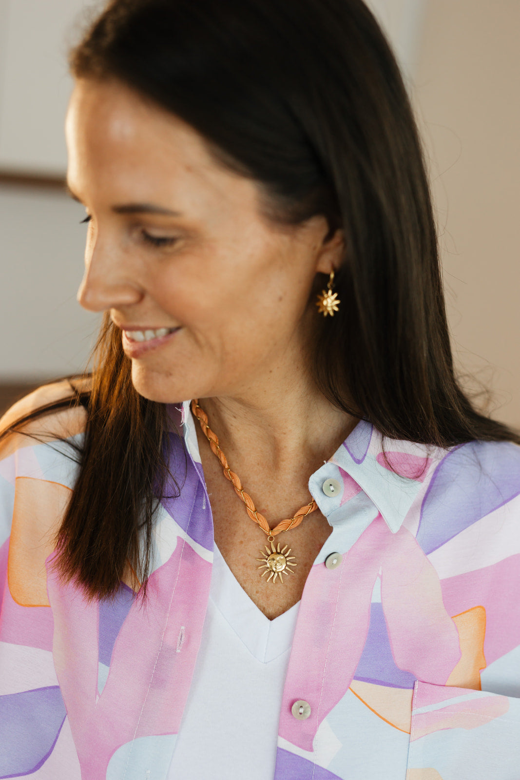 Silken sunlight necklace