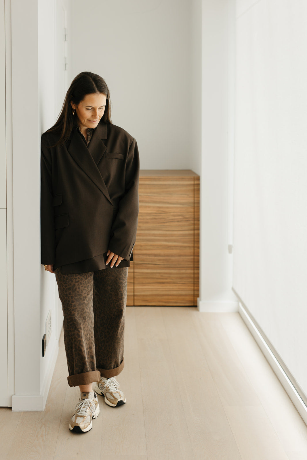 Trendy oversized blazer – stijlvolle damesblazer met zijsluiting en moderne pasvorm