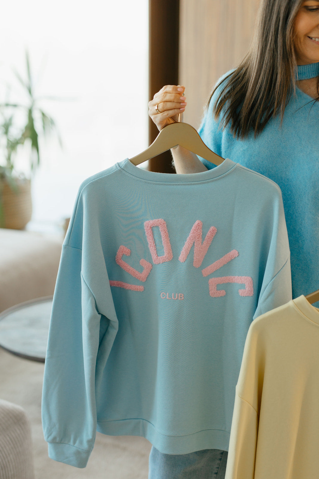 Iconic sweater blauw