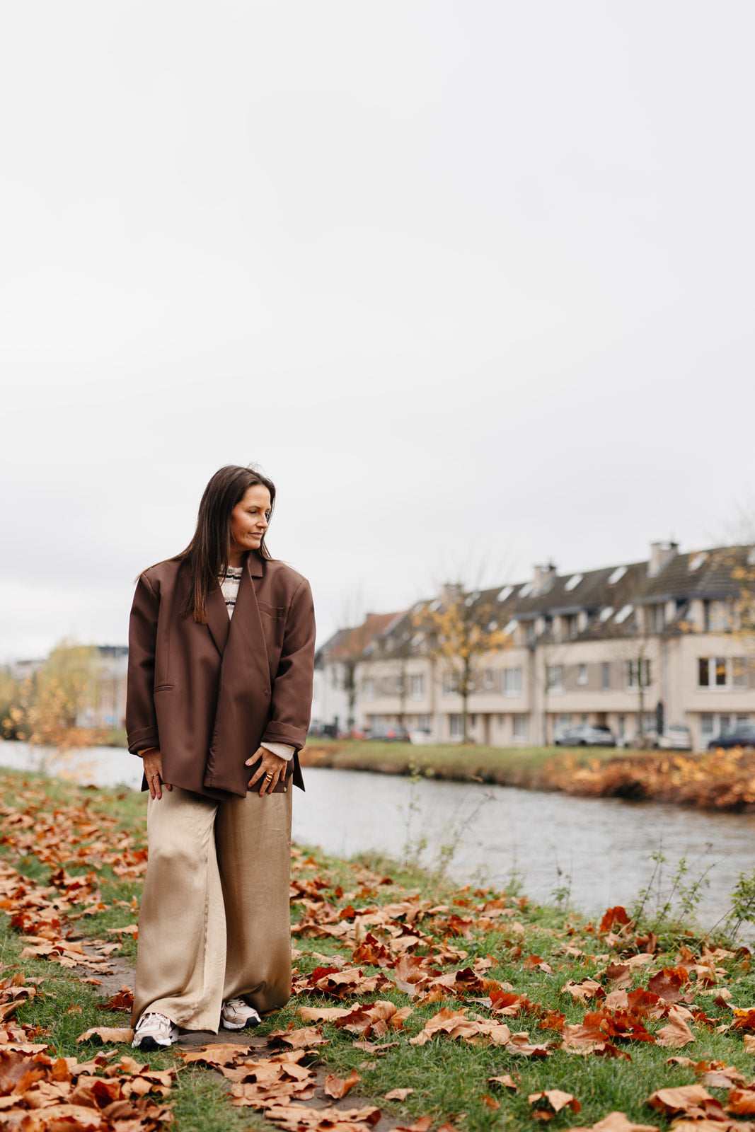 Lichtbruine oversized blazer - My Dressing