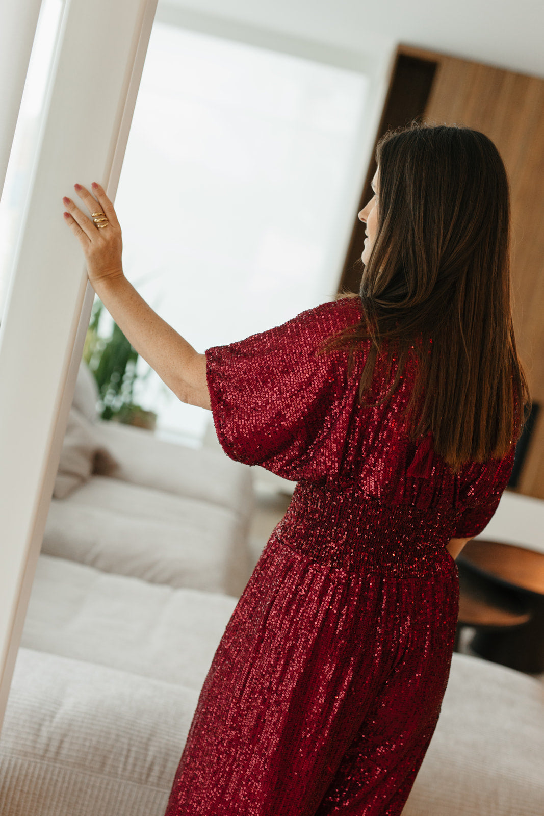 Outfitinspiratie met jumpsuit en hakken