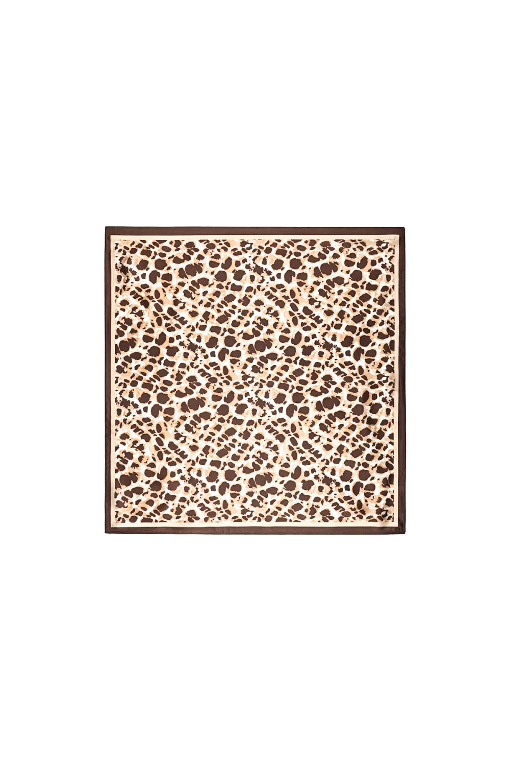 Animal print sjaaltje bruin