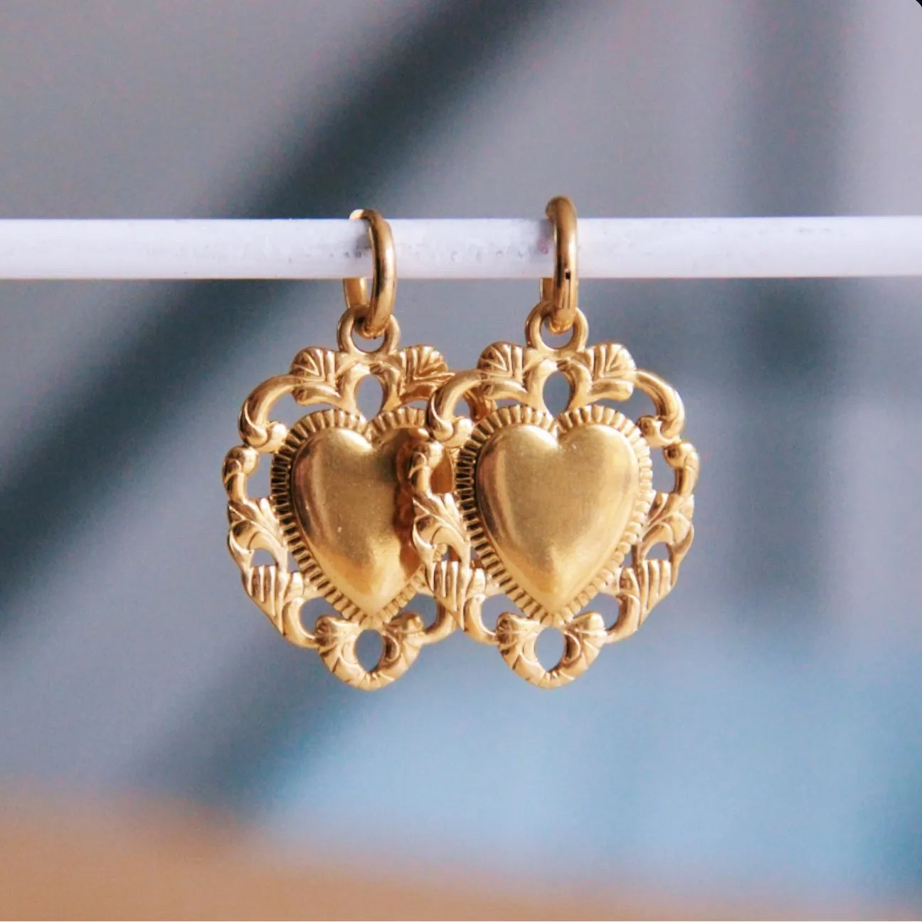 Barok heart earrings