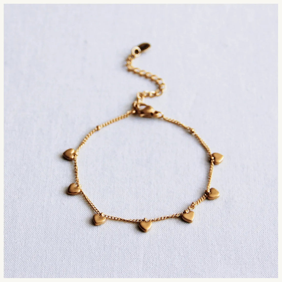 Charm mini hearts bracelet Bazou