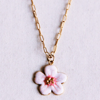 D-chain bloem halsketting