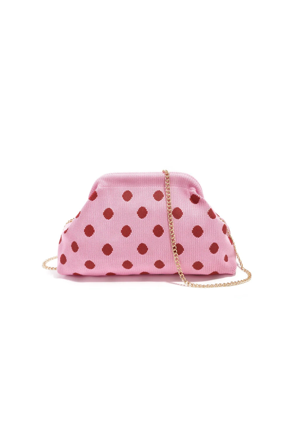 Dot clutch roze